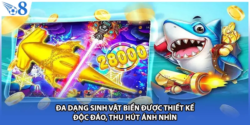 Đa dạng sinh vật biển được thiết kế độc đáo, thu hút ánh nhìn