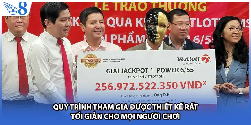 Quy trình tham gia được thiết kế rất tối giản cho mọi người chơi